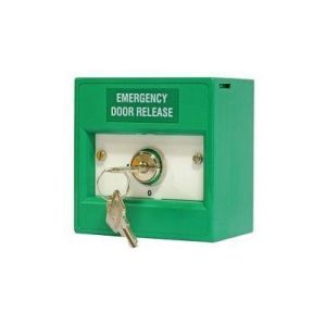 KAC K21SGS-12 Emergency Door Release Keyswitch Call Point - Green