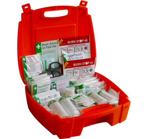 Evolution First Aid Kit In Orange Case - Large - BS8599-1 Compliant - K3032LG (No Wall Mounting Bracket Required)