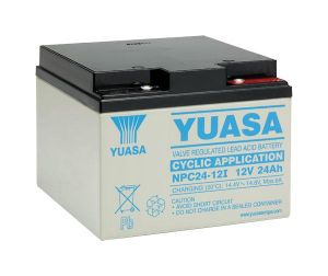 Yuasa Cyclic Battery NPC24-12I - NPC 24Ah 12V Rechargeable