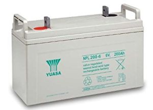 Yuasa NPL200-6 Long Life Lead Acid Battery - 200Ah 6V
