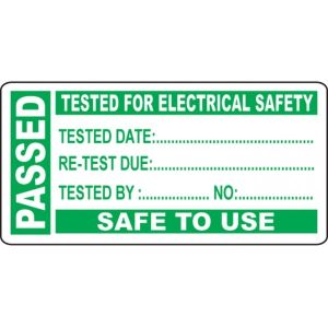 PAT Testing Label - Passed - Roll of 250 - 54045