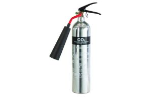 Firechief PXC2 2KG CO2 Polished Stainless Steel Fire Extinguisher