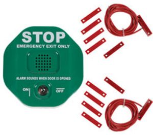 Exit Door Alarm For Double Doors - Green STI-6402/G