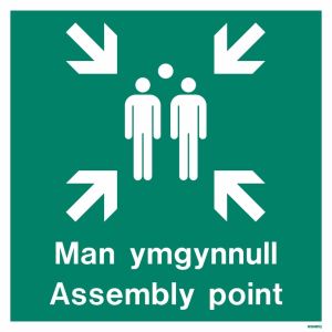 Jalite Man Ymgynnull Assembly Point Sign - WX491Q