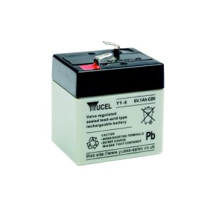 Yuasa Yucel Y1-6 Battery - 1Ah 6 Volt