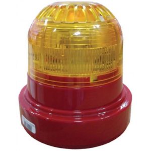 Ziton ZR455V-3RA Wireless Sounder Beacon - Red Body Amber Lens